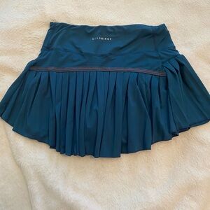 Gold Hinge Navy Tennis Skirt